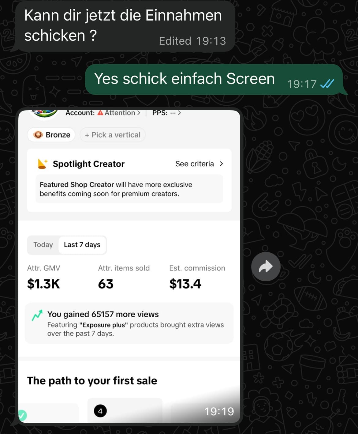 Spotlight creator earnings
